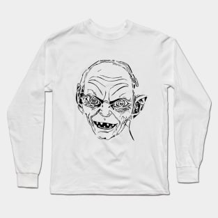 Gollum Stencil Artwork Long Sleeve T-Shirt